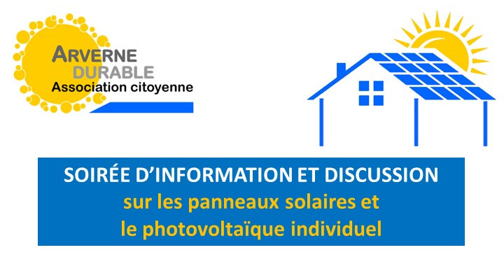 Soirées d'information sur le photovoltaïque individuel